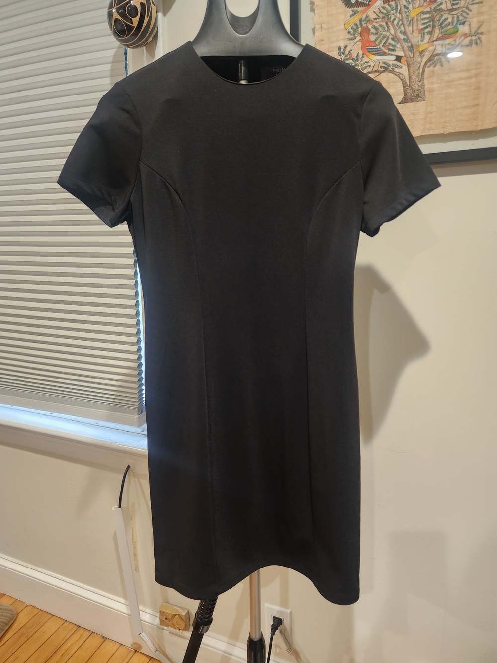Primark Black Short-Sleeve Mini Dress